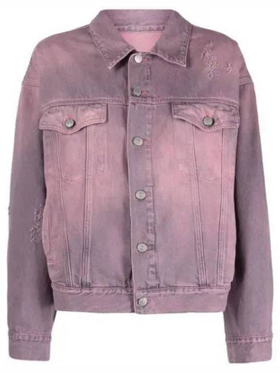 Distressed Button Denim Jacket Pink - MAISON MARGIELA - BALAAN 2