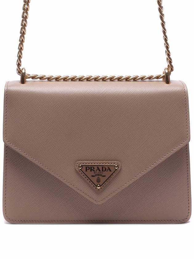 Saffiano Leather Envelope Chain Shoulder Bag Pink - PRADA - BALAAN 2