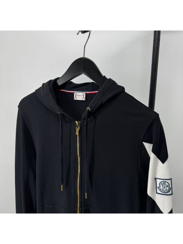 Gamma Blue Hooded Zip Up Jacket L Size - MONCLER - BALAAN 3