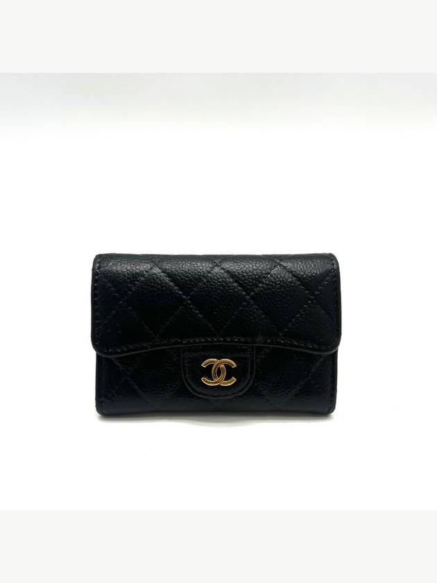 Classic caviar gold flap card wallet - CHANEL - BALAAN 2