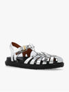 Mirror Leather Fisherman Sandals Silver - MARNI - BALAAN 5