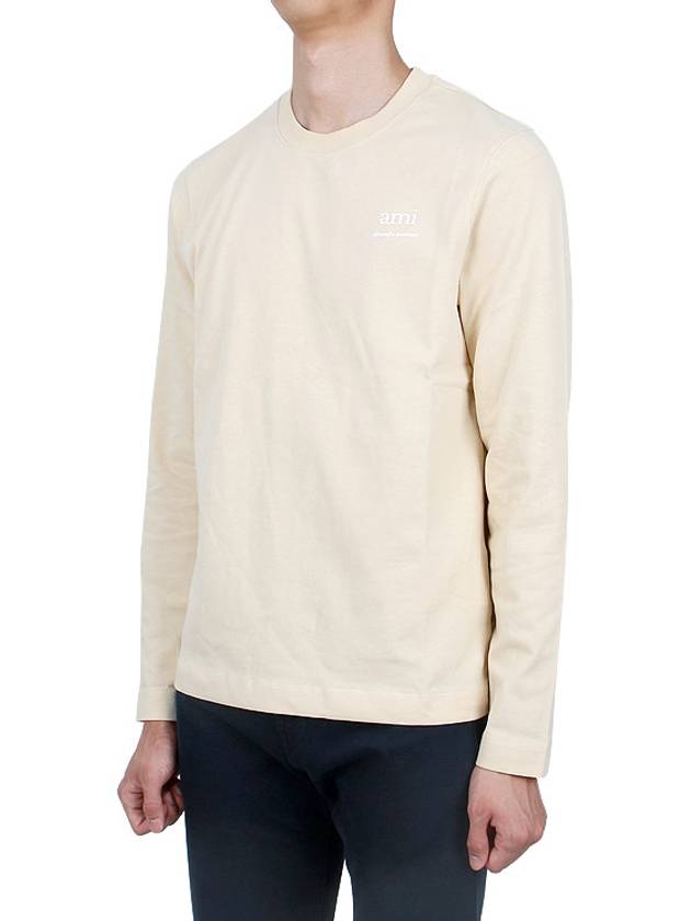 Alexandre Mattiussi Long Sleeve T-Shirt Beige - AMI - BALAAN 4