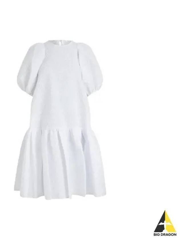 Women s Puff Sleeve Mini Dress White EDI0016 - CECILIE BAHNSEN - BALAAN 1