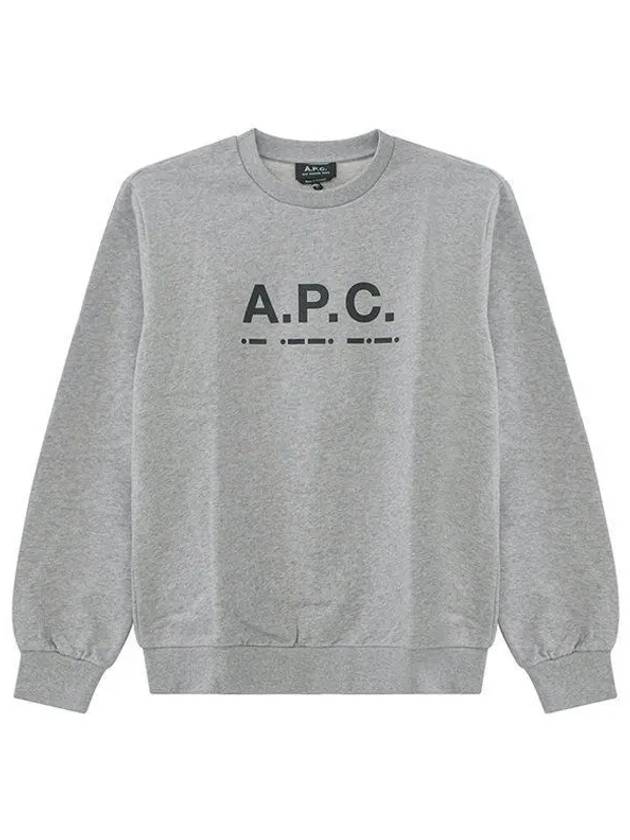 Men's Franco Logo Sweatshirt Grey - A.P.C. - BALAAN 2