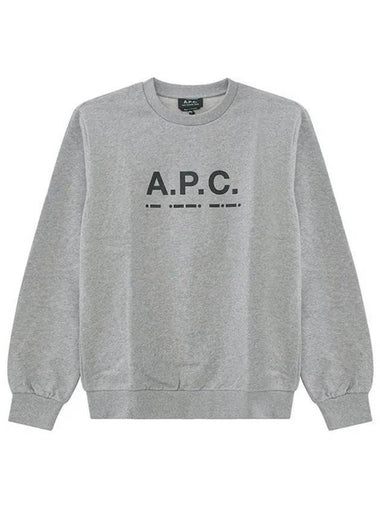 23SS COGAC M27783 PLA Franco Logo Sweatshirt Gray 997989 - A.P.C. - BALAAN 1