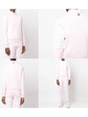 Women's Diagonal Wappen Crew Neck Sweatshirt Pink - THOM BROWNE - BALAAN 9