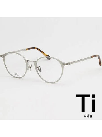 Titanium Glasses Frame FG50022U 016 Round Silver - FRED - BALAAN 1