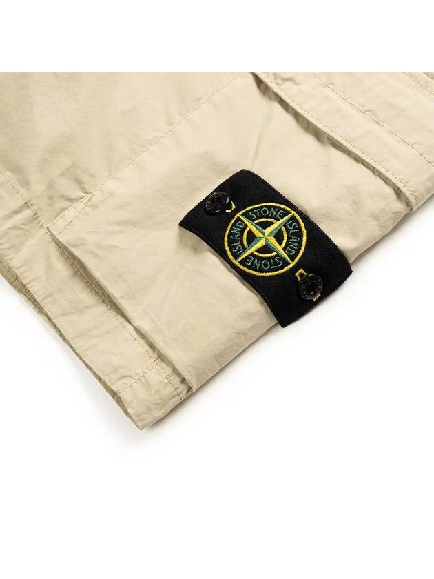 Cargo Bermuda Shorts Beige - STONE ISLAND - BALAAN 5