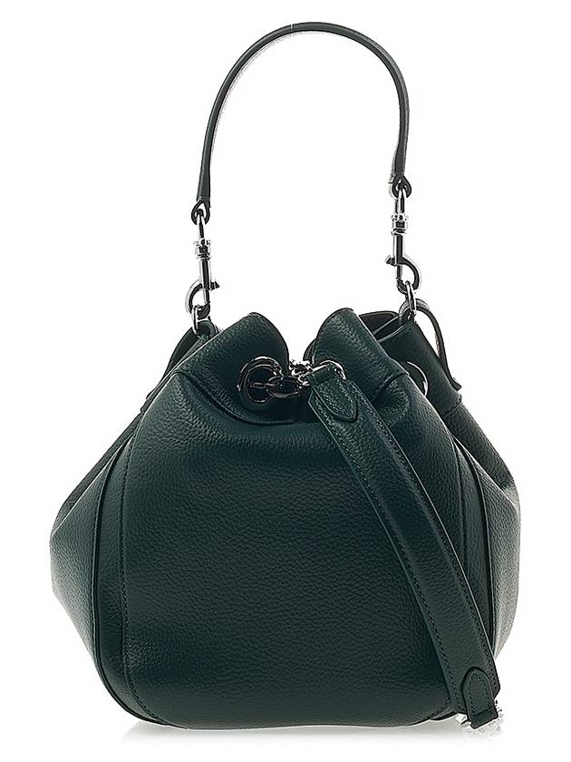 Chrissy Medium Bucket Bag Dark Green - VIVIENNE WESTWOOD - BALAAN 4