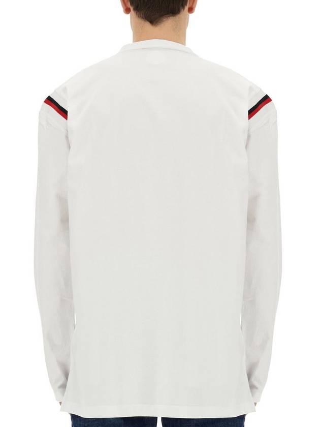 Varsity Fit Long Sleeve T-Shirt White - DSQUARED2 - BALAAN 4