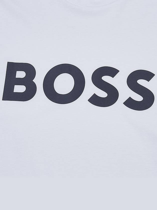 Logo Short Sleeve T-Shirt White - HUGO BOSS - BALAAN 6