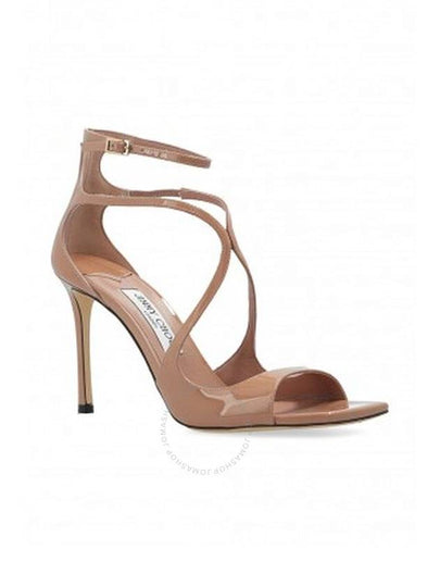 Jimmy Choo Ballet Pink Azia 95 Patent Leather Sandals Brand Size 37.5 US Size 7.5 - JIMMY CHOO - BALAAN 2