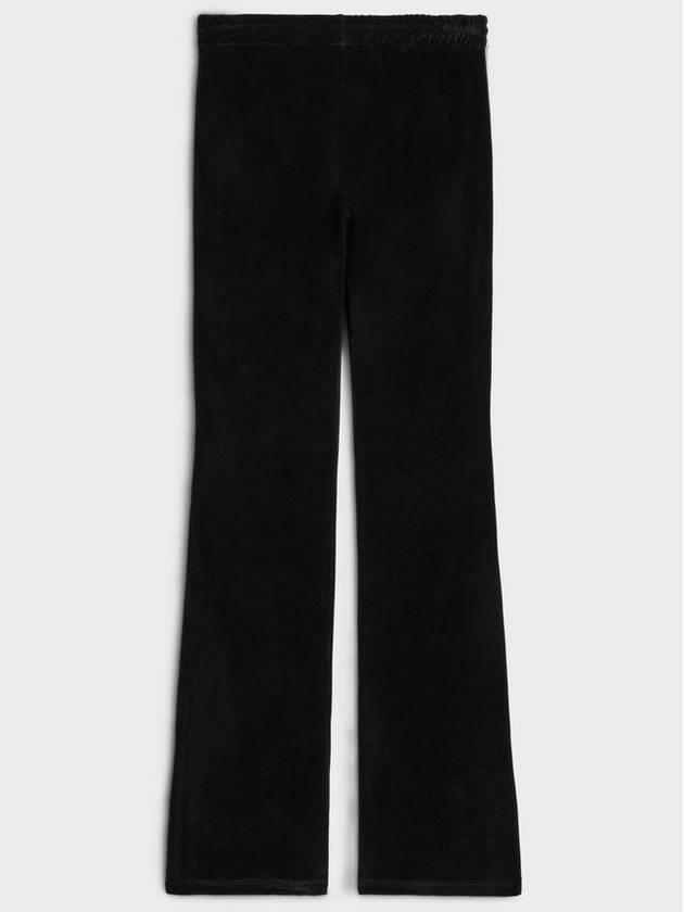 Velvet Jersey Track Pants Black - CELINE - BALAAN 3