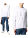 Men's Face Patch Long Sleeve T-Shirt White - ACNE STUDIOS - BALAAN 2