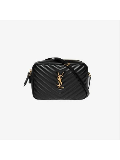 Lou Logo Quilting Cross Bag Black - SAINT LAURENT - BALAAN 2