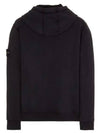 Wappen Patch Cotton Fleece Hoodie Navy - STONE ISLAND - BALAAN 4