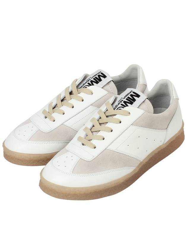 6 Court Logo Tongue Low Top Sneakers White - MAISON MARGIELA - BALAAN 2