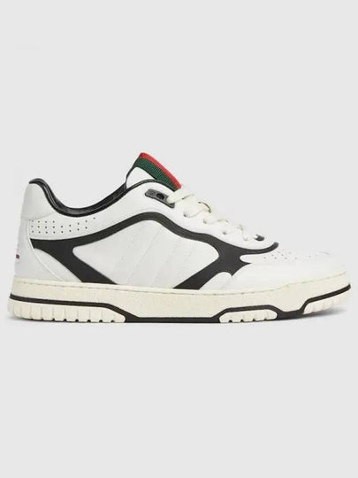 Reweb Leather Low Top Sneakers White - GUCCI - BALAAN 2