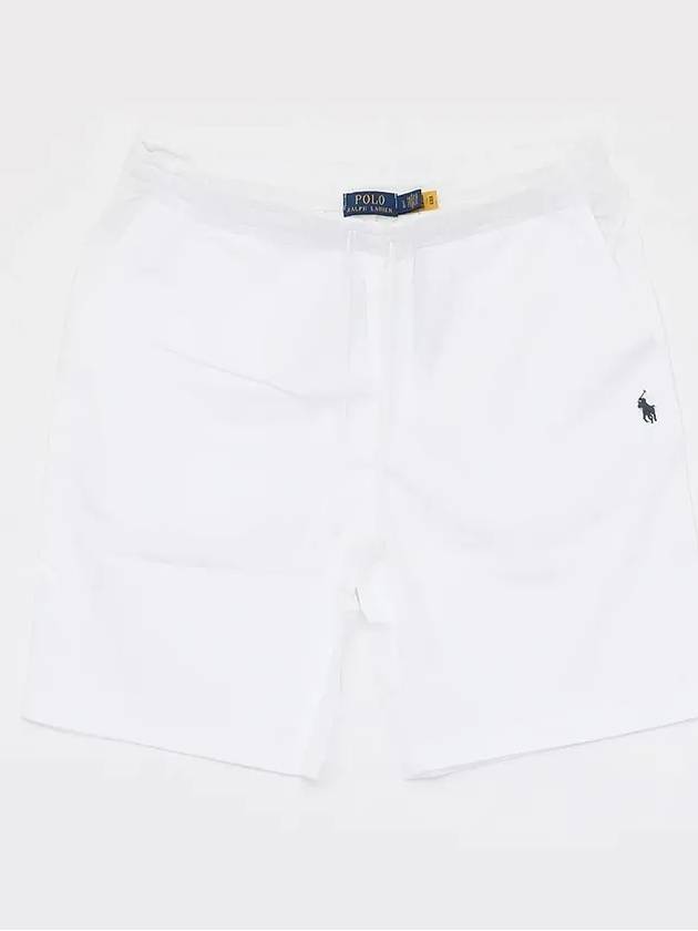 Pony Logo Bermuda Track Shorts White - POLO RALPH LAUREN - BALAAN 3