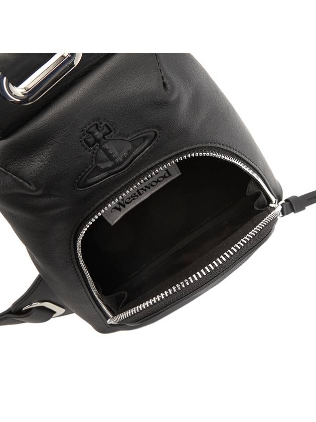 ORB Leather Sling Cross Bag Black - VIVIENNE WESTWOOD - BALAAN 6