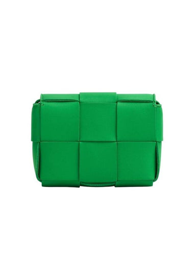 Intrecciato Cassette Small Cross Bag Green - BOTTEGA VENETA - BALAAN 1