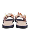 flower decorated slippers navy - ROGER VIVIER - BALAAN 5