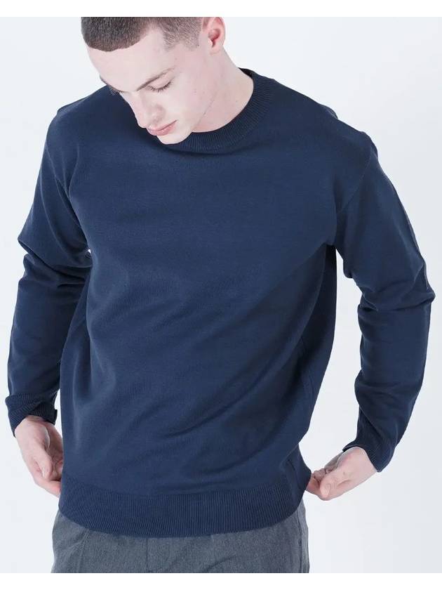 Hazy Cashmere Round Knit Navy - CHANCE'S NOI - BALAAN 3