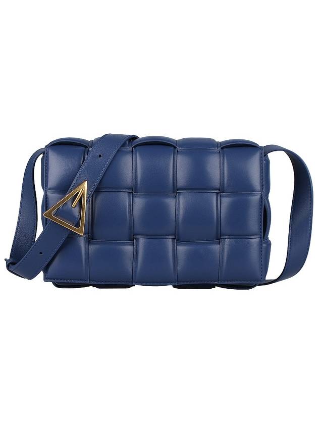 Gold Padded Cassette Cross Bag Navy - BOTTEGA VENETA - BALAAN 3