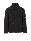 Logo Light Soft Shell Jacket Black - STONE ISLAND - BALAAN 2