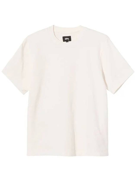 Embroidered stock logo short sleeve tshirt ivory 1140241 - STUSSY - BALAAN 1