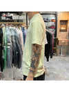 Pisato Effect Logo Patch Short Sleeve T-Shirt Light Green - STONE ISLAND - BALAAN 5