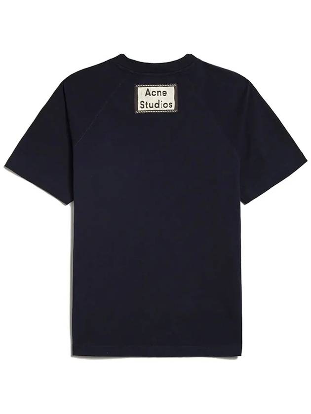 Back Logo Patch Pocket Short Sleeve T-Shirt Navy - ACNE STUDIOS - BALAAN 4