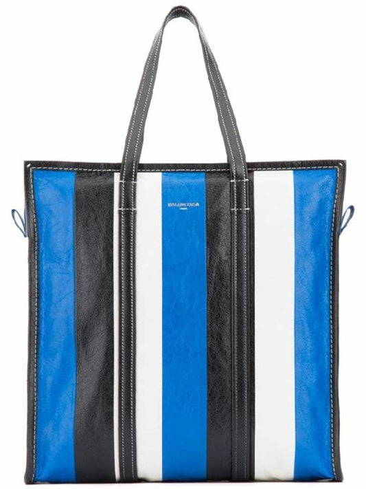 Bazaar Shopper Medium Tote Bag Blue - BALENCIAGA - BALAAN 1