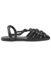 Cabersa Padded Fisherman Sandals Black - HEREU - BALAAN.