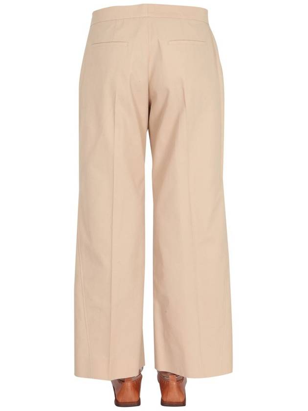 Women's Corote Wide Leg Slacks Beige - JIL SANDER - BALAAN 5