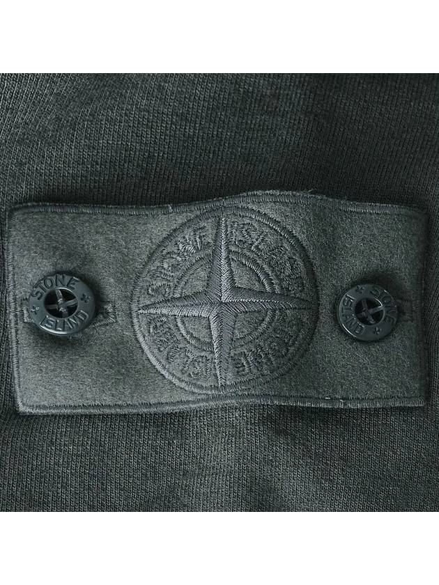 Ghost Piece Cotton Jersey Crew Neck Sweatshirt Dark Grey - STONE ISLAND - BALAAN 5