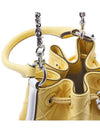 Small Fleming Soft Patent Border Bucket Bag Yellow - TORY BURCH - BALAAN.