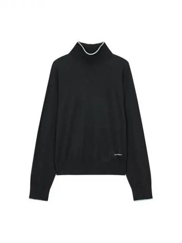 Women s Color Trimming Raglan Sweater Black 270519 - EMPORIO ARMANI - BALAAN 1