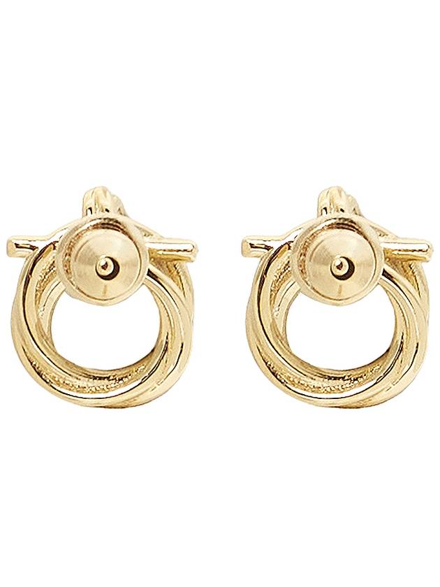 Twisted Gancini Earrings Gold - SALVATORE FERRAGAMO - BALAAN 6