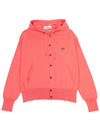 Embroidered Logo Hoodie Cardigan Pink - VIVIENNE WESTWOOD - BALAAN 2