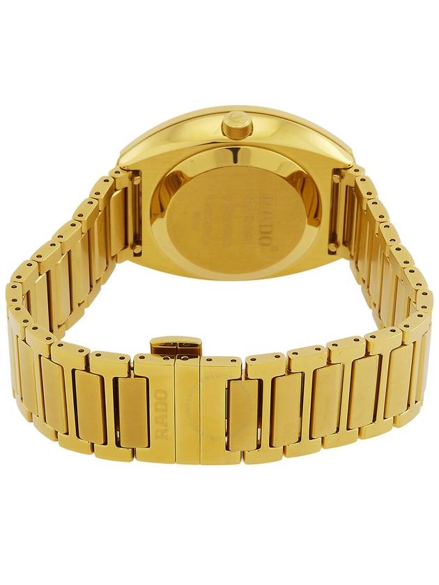 Rado Diastar Original Automatic Diamond Gold Dial Unisex Watch R12161733 - RADO - BALAAN 3