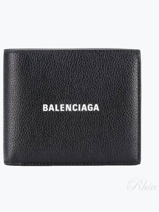 Logo Print Half Wallet Black - BALENCIAGA - BALAAN 2