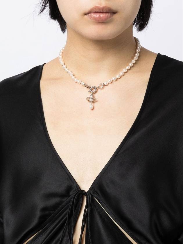 Aleksa Pearl Necklace Silver - VIVIENNE WESTWOOD - BALAAN 3