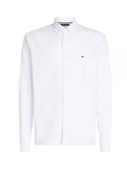 Tommy Hilfiger OXFORD DOBBY SF SHIRT MW35794L YCF - TOMMY HILFIGER - BALAAN 1