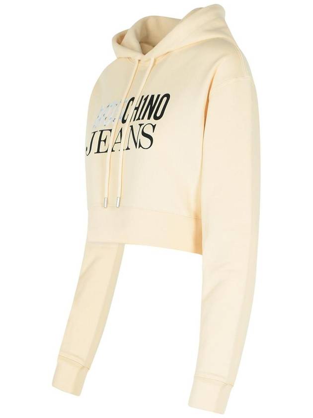 Moschino Jeans Ivory Cotton Sweatshirt - MOSCHINO - BALAAN 2