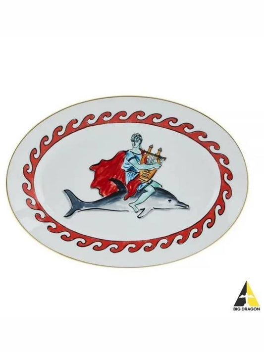 IL VIAGGIO DI NETTUNO Oval flat platter 33cm 004RG00 FVS130 01 0340 G00130001 - GINORI - BALAAN 1