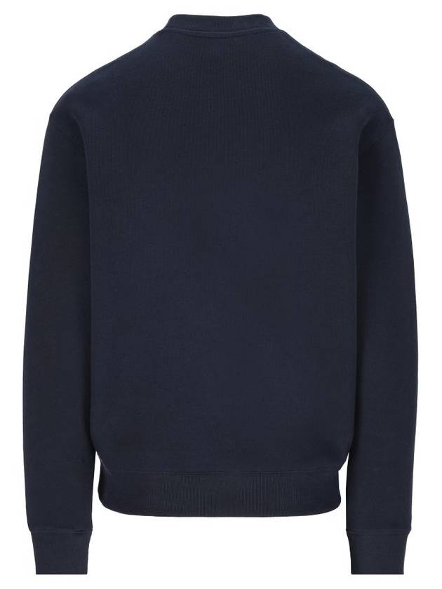 Handwriting Striped Comfort Sweatshirt Navy - MAISON KITSUNE - BALAAN 3