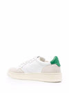 Men's Medalist Leather Low Top Sneakers Green Tab - AUTRY - BALAAN 4