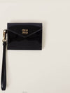 Patent Leather Card Wallet Black - MIU MIU - BALAAN 4