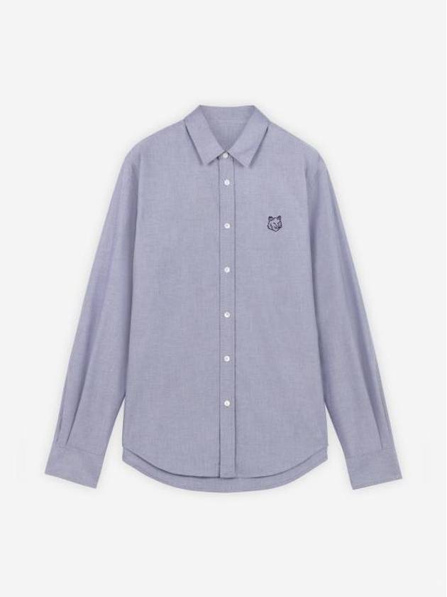 Contour Fox Head Skate Long Sleeve Shirt Blue - MAISON KITSUNE - BALAAN 2